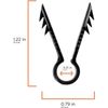 Push In Clips - Quality Plastic Cable Clips Stucco Tools - Pack of 10 - Black