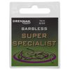 Drennan Super Specialist Barbless Hooks - Size 18