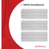 AZDelivery Breadboard Kit - 3 x Jumper Wire m2m/f2m/f2f + Set of 3 MB102 Breadboard Compatible with Raspberry Pi Includes E-Book