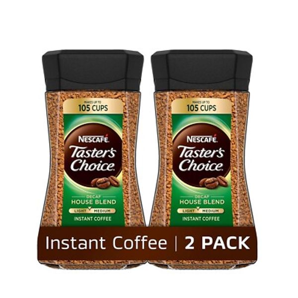 NESCAFÉ Taster's Choice Instant Coffee, Light Medium Roast, 2 Jars-⭐️⭐️⭐️⭐
