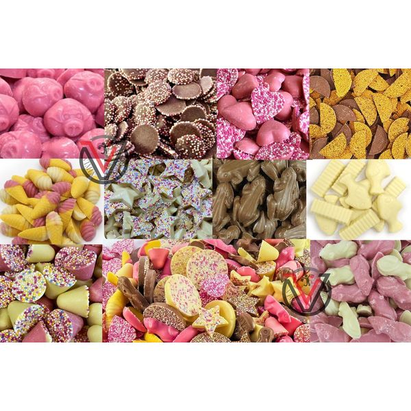 VIMIX White & Milk Chocolate | A classic pick 'n' mix sweet | Great retro, pick and mix sweet (750g)