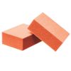 ForPro Professional Collection Mini Buffing Block, Orange, 100/180 Grit, 1000-Count