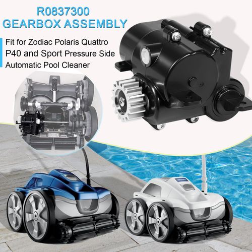 Black R0837300 Gearbox Assembly Fit for Polaris Quattro P40/Sport Pressure Side Automatic Pool Cleaner