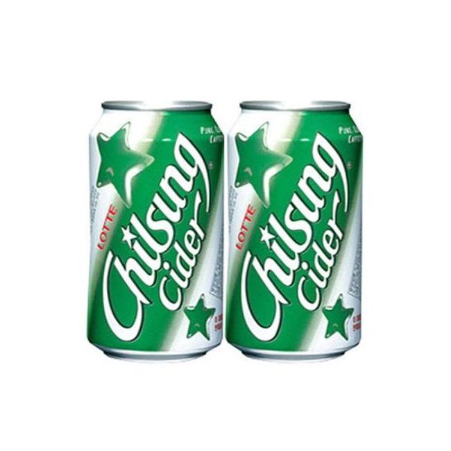 Chilsung Cider 355ml Canned Carbonated Beverage Chilsung Cider