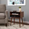 Pemberly Row Modern / Contemporary Calvin Side Table in Brown