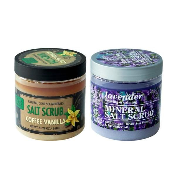 [XB662N75]Lavender Coffee Dead Sea Salt Salt Body Scrub Shower