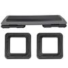 43'' Exercise Aerobic Step Platform Adjustable Fitness Stepper w/4 Risers Grey