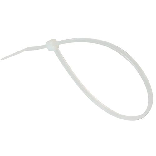 Gocableties Small White Cable Ties, 100mm x 2.5mm, Bulk Pack of 1000, 4” Premium Nylon Zip Ties Clear/Natural, Plastic Tie Wraps, Secure Self-Locking Mechanism, for Home, Garden, Office and DIY