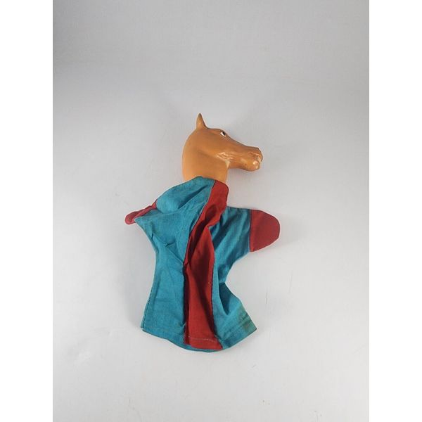 Vtg Mister Ed The Talking Horse Hand Puppet Rubber Head 1962 Knickerbocker