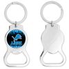 Detroit Lions Bottle Opener Keychain Round