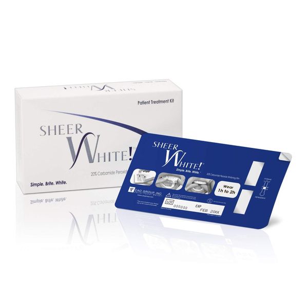 Teeth Whitening Strips - Sheer White! 20% Professional Teeth Whitening Strips Films Kit