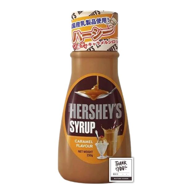 Hershey's Caramel Syrup 8.1 oz (230 g), HERSHEY'S Caramel Syrup, 8.1 oz (230 g), Nature Kiosk with Open Date Label