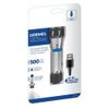 home solutions 4v usb rechargeable lithium-ion cordless flashlight