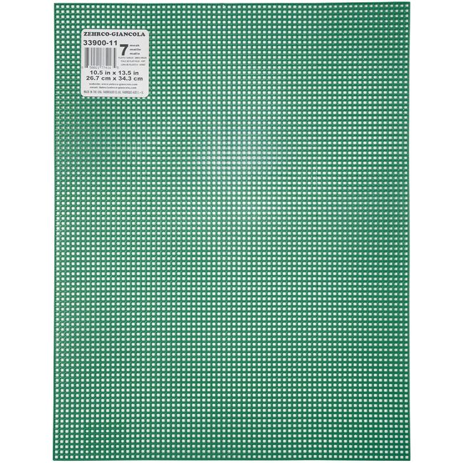 Plastic Canvas 7 Count 10"X13"-Christmas Green - Case Pack of 12