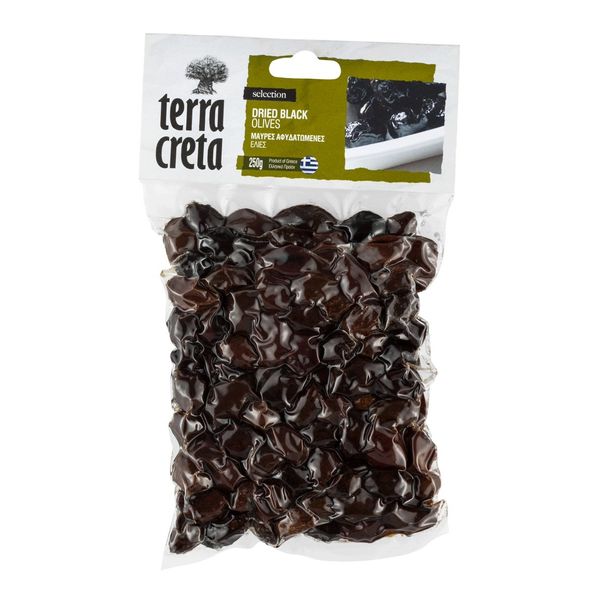 Dried Black Olives | Kalamata Greece | Terra Creta | 250g