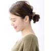 VINGTAINE HS-108 Basic Color Suede Scrunchie, Simple, Daily Use, Office, Autumn and Winter, Hair Accessories, biege