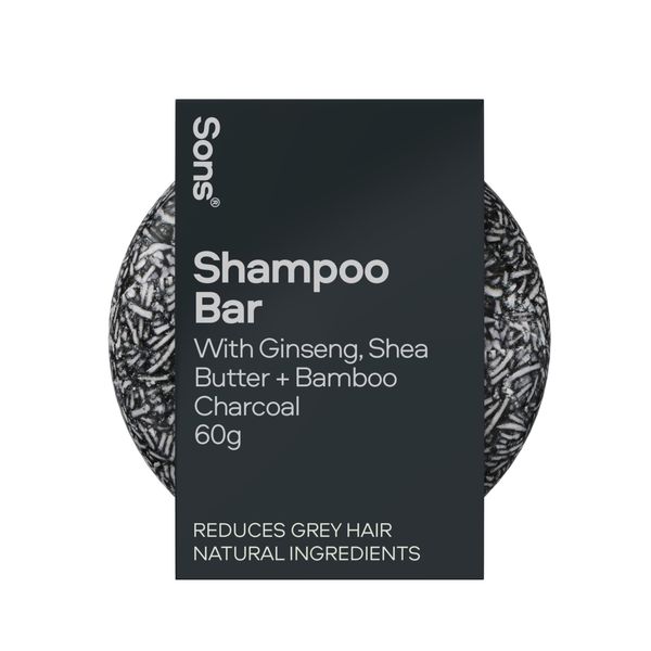 Sons Anti-Grey Bar, Solid Colour Restoration Shampoo Bar for Men, Reverts Grey Hair Strands to Natural Colour, For Daily Use, 3 Months Supply