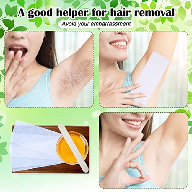 Wooden Wax Sticks, Waxing Sticks, Hair Eyebrow Removal 50pcs for Oral  Examination Hair Removal