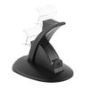 PS4 Controller Charger PS4 Controller Dual Charging Dock with USB Charging Cable Fast Charging Station PS4/PS4 Slim/PS4 Pro Controller with Blue LED Light Black, Default
