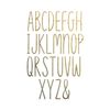 Wooden Letter 1" Blank E Cream Peach Font