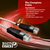 rhinocables X-Over Cat5e Ethernet Cable, RJ45 Cable, Twisted Pair Crossover Cable Network LAN Cat5 Patch Lead, Coloured Internet Cable (10m, Grey)