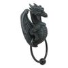 Faux Stone Dragon Grasping Door Knocker Home Decor 8"H Collection