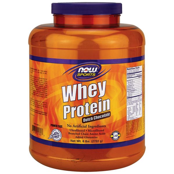 Now Foods Whey Protein, Chocolate 6 lb