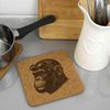 'Steampunk Gorilla' Square Cork Trivet/Pot Stand (TR00025892)