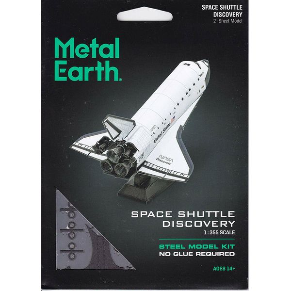 Fascinations Metal Earth SPACE SHUTTLE DISCOVERY (Color Version) 3D Model Kit