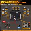 RGB 8 Gang Switch Panel On-Off LED Light Car Switch Panel Circuit Control 12-24V