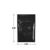 1/8oz Mylar Barrier Storage Bags Black, Clear Front Eighth Ounce - 50 Count