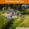 2PCS Electric GPS Tracker Dog Fence Pet Containment System Rechargeable Collars