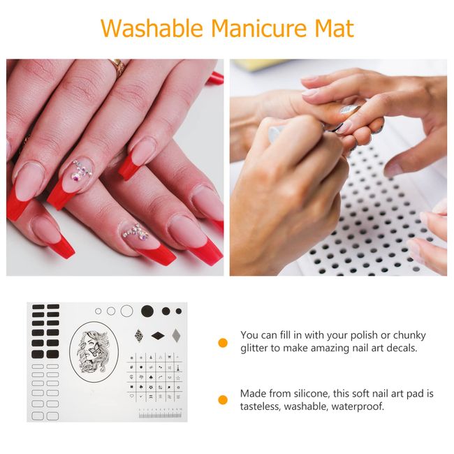 nail art practice silicone mat silicone