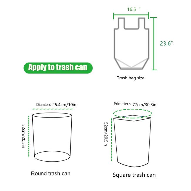 Feiupe Clear Trash Bag with Handle Small Garbage Bag Trash Can Liner,2  Gallon,120 Counts (2 Gallon)