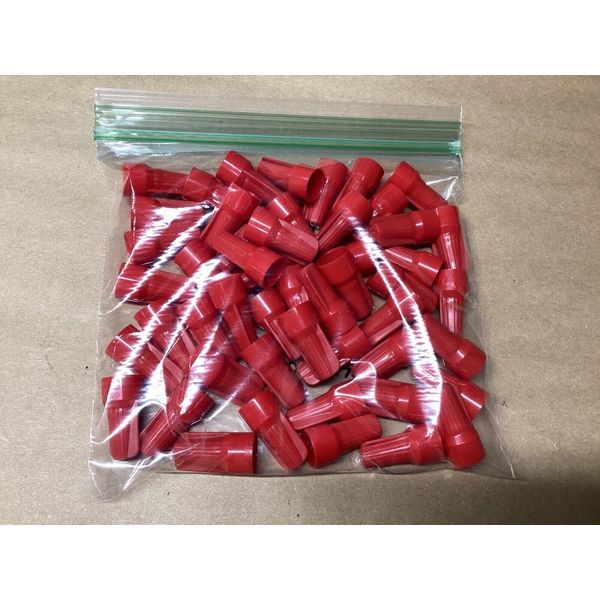 LOT OF 40 Buchanan Twist On Wire Connector PK100 B2 Red #101D116*CO