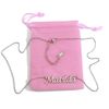 Kigu Matilda Personalized Name Necklace Adjustable Chain - Silver Tone -Gift Packaging
