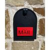 US MAIL Mailbox Flag Kit – Large Red Replacement Flag for Brick & Stone Mailboxes, ASA UV & Weather-Resistant Plastic, Universal Front Mount, 4.02” x 2.27” x 0.59”, USPS Compatible