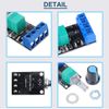 DAOKAI 2PCS MIni Speed Controller Module PWM DC Motor Governor 5V-16V 12V Speed Control Switch 10A Switch Function LED Dimming with 24AWG Cable