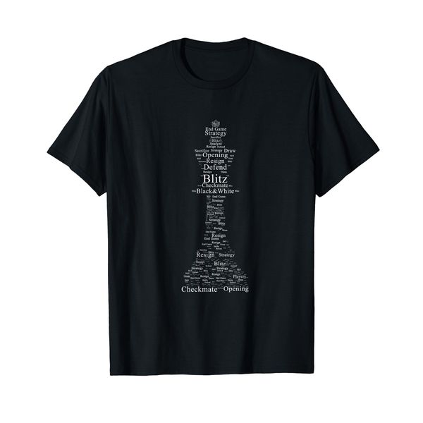 Chess Lover: Chess King Word Cloud T-Shirt