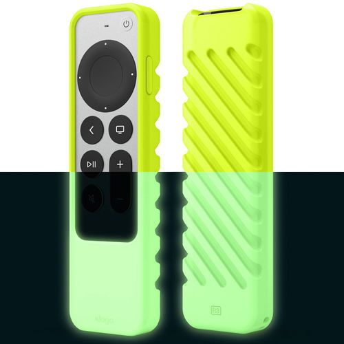 elago R3 Protective Case Compatible with 2022 Apple TV Siri Remote 3rd Generation, Compatible with 2021 Apple TV Siri Remote 2nd Gen - Great Grip, Shock Absorption, Drop Protection [Neon Yellow]