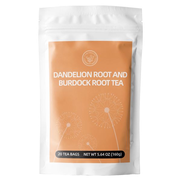 HANFANGLING Dandelion Burdock Root Tea, Detoxifying, Digestive Stimulant, Caffeine Free, Natural Caffeine Substitute, Natural Herbal Blend, Convenient Brewing Method, Gift Tea (160g)