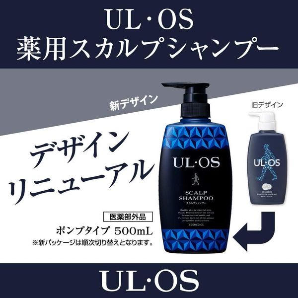 Uros Medicated Scalp Shampoo Pump, 16.9 fl oz (500 ml)