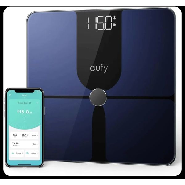 New eufy Smart Scale P1 with Bluetooth, Body Fat Scale, Wireless Digital Black