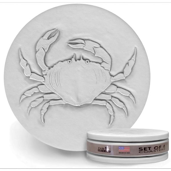 Crab Absorbent Drink Coasters (set of 4)