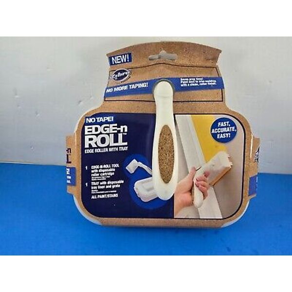 Zibra Edge-N-Roll Paint Roller with Tray "Edging Without Tape" NOS