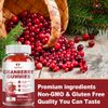 Cranberry Gummies 60pcs,Support Urinary & Bladder Health,Enhance Immunity