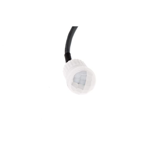 HUBER Motion 18 Mini PIR Bewegungsmelder 120° / 360° für Innen/Außenmontage I Sensor IP65 I 230V Einbau Bewegungsmelder klein, inkl. DIP Schalter, 3-Draht-Technik