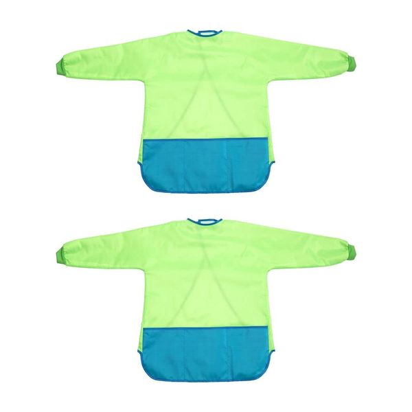 Colorations 2 Long Sleeved Waterproof Art Smock, Pre School, Washable, Full Coverage