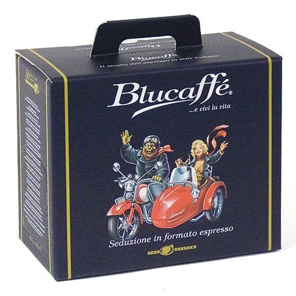 50 Lucaffe' Blucaffe Premium ESE Espresso Pods in Bulk Packaging (Pack of 1)