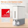 Moisture-Proof Rice Dispenser with Multipurpose Cup - 25 lbs Airtight Container